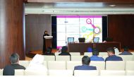 An expert addressing a seminar entitled Investment Opportunities for the Digital Incubation Center in Doha yesterday.