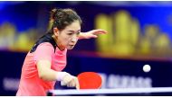 Chinese star Liu Shiwen in action at Qatar Open in Doha yesterday. 