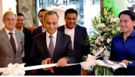 British Ambassador to Qatar, Ajay Sharma, inaugurating   Jamie’s Italian restaurant in Qatar’s popular hub, Doha Festival City.  
