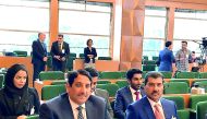 Foreign Ministry’s Secretary-General H E Dr Ahmed bin Hassan Al Hammadi during the meeting in Rome yesterday.