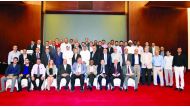 The participants pose during the inaugural Men’s Health Club Meeting organised by HMC at the Sheraton Grand Doha Resort and Convention Hotel on March 8. 