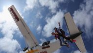 Image shared by the SkyDive Qatar on their twitter page. 