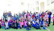 The HBKU delegation partook in children engagement activities at various sites in Jordan.