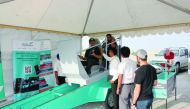 The representatives of Mowasalat’s Karwa Driving School at “BATABIT MILE” event. 