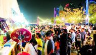 Hundreds of food lovers throng the various stalls at the 9th Qatar International Food Festival at Hotel Park. Pic:Salim Matramkot/The Peninsula