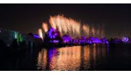 Fireworks during the opening of the second Aspire Lake Festival at Aspire Park. 
