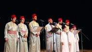 Syrian artistes performing at the “Syria, your love in my heart” concert held on Tuesday at Katara Drama Theatre to mark the seventh anniversary of the Syrian Revolution. 