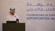Assistant Under-Secretary for Statistical Affairs at the Ministry of Development Planning and Statistics Sultan Al Kuwari addressing the audience at the workshop 
