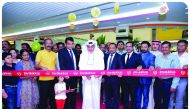 Mohammad Ismaeil Safar Bahzad (centre), Director of Joyalukkas Kuwait,  inaugurating the Joyalukkas Dajeej showroom, in Kuwait.