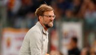 Liverpool manager Juergen Klopp celebrates after Sadio Mane scores their first goal Action Images via Reuters/John Sibley 