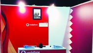 Subol, a Qatari technology startup, at their Vodafone created booth, during the the two-day Arch summit in Luxemburg.