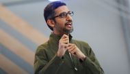 Google CEO Sundar Pichai speaks onstage during the annual Google I/O developers conference in Mountain View, California, May 8, 2018. REUTERS/Stephen Lam