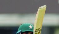 Pakistan's Azhar Ali celebrates reaching a half century Action Images via Reuters/John Sibley
