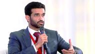 The Secretary-General of Supreme Committee for Delivery and Legacy (SC), Hassan Al Thawadi speaking during the International Economic Forum (IEF) in St Petersburg.