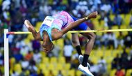 Qatar’s Mutaz Barshim seen in action at the 2017 World Championships in London in this file picture.