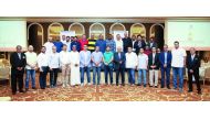 The staff of Ezdan Holding Group with officials during the Iftar gathering at Ezdan Palace Hotel. 