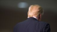 Donald Trump speaks to guests during a campaign stop at the La Crosse Center on April 4, 2016 in La Crosse, Wisconsin. (Scott Olson / Getty Images / AFP) 