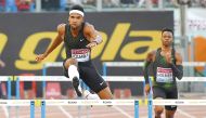 Abderrahman Samba of Qatar competes and wins the men’s 400m hurdles event during the Rome IAAF Diamond League athletics competition on May 31, 2018 at the Olympic Stadium in Rome.