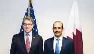 Qatar Petroleum President and CEO Saad Sherida Al Kaabi with US Secretary of Energy Rick Perry.