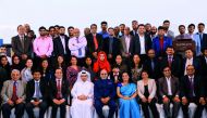  Jaafar Ali Jaffar Al Sarraf and Dr R Seetharaman, CEO, Doha Bank, with ICAI members.