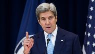US Secretary of State John Kerry delivers a speech on Middle East peace at The US Department of State on December 28, 2016. (Zach Gibson/Getty Images/AFP) 