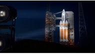 This handout photo released by NASA shows the United Launch Alliance Delta IV Heavy rocket with the Parker Solar Probe onboard shortly after the Mobile Service Tower was rolled back on August 10, 2018, Launch Complex 37 at Cape Canaveral Air Force Station