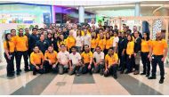 IKEA executives and employees on the sidelines of IKEA 2019 Catalogue launch, yesterday at Doha Festival City. Pic: Baher Amin/The Peninsula