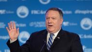 US Secretary of State Mike Pompeo delivers remarks at the 2018 Values Voters Summit in Washington, DC, on September 21, 2018. AFP / Jim Watson 