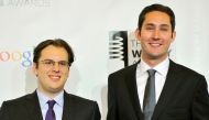 FILE PHOTO: Instagram founders Mike Krieger (L) and Kevin Systrom attend the 16th annual Webby Awards in New York May, 21 2012. REUTERS/Stephen Chernin/File photo