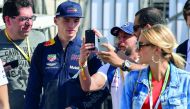 Red Bull's Dutch driver Max Verstappen arrives at the Interlagos racetrack in Sao Paulo, Brazil, on November 10, 2018, on the eve of the Brazil Formula One Grand Prix. AFP / Nelson Almeida
