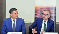 Daniel Howlett (right), Regional Head of Commercial Banking for the MENA and Turkey, HSBC; and Elie Maroun El Asmar, Head of Commercial Banking in Qatar, speaking to The Peninsula. Pic: Salim Matramkot/The Peninsula