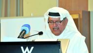 QBA Chairman Sheikh Faisal bin Qassim Al Thani addressing the event. Pic: Salim Matramkot / The Peninsula
