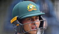 Australian cricket player Usman Khawaja reacts during a training session at the Adelaide Oval in Adelaide, Australia, December 4, 2018. AAP/David Mariuz/via REUTERS