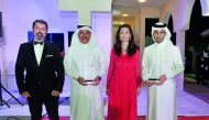 Ambassador of Spain to Qatar Belen Alfaro (second right) with the recipients of the sixth edition of Premios amigos de España (Friends of Spain Awards) to cheer the promotion of the relation between Spain and Qatar. This year the Spanish Business Council 