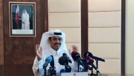 FILE PHOTO: Saad al-Kaabi, Minister of State for Energy Affairs, speaks during a news conference in Doha, Qatar, December 3, 2018. REUTERS/Eric Knecht/File Photo