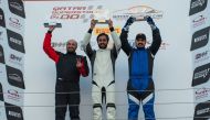 The podium winners from the QTCC race 2