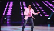  Actor Govinda on the sets of a tv show.