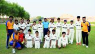 The players of Bravo Cricket Club Qatar pose for a picture ahead of their matches against Gen Next Cricket Institute Chennai.