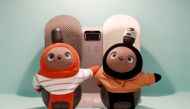 GROOVE X's new home robots LOVOT are pictured at its demonstration during the launching event in Tokyo, Japan, December 18, 2018. REUTERS/Kim Kyung-Hoon