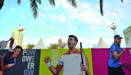 Billboards placed at the Khalifa Tennis and Squash Complex show tennis players who will be in action during the Qatar ExxonMobil Open from today. Pic: Salim Matramkot / The Peninsula