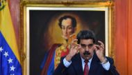 Venezuelan President Nicolas Maduro offers a press conference in Caracas on January 25, 2019. AFP/ Yuri Cortez