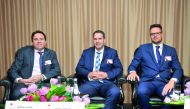 Johnny Archer (left), Head of Consulting and Research, DTZ/Cushman & Wakefield; Adam Stewart (centre), Director and Head of Valuation Advisory, Qatar and Richard Rayner, Associate Director, Valuation Advisory and Investment, discussing the findings of the