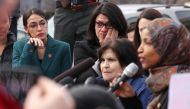It's not just Ocasio-Cortez. She and House colleagues - Reps. Ilhan Omar of Minnesota, Rashida Tlaib of Michigan and Ayanna Pressley of Massachusetts - jointly announced their opposition to the bipartisan border security deal. (Reuters/Jonathan Ernst) 