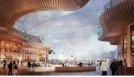 A campus, part of a proposed redevelopment of Toronto's downtown waterfront, is seen in an undated artist rendering provided by Alphabet Inc's Sidewalk Labs unit February 15, 2019. Reuters.  
 