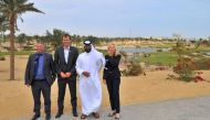 Michael Braidwood, General Manager of Education City Golf Club (ECGC) is seen along with Mohammed Al Naimi, Deputy General Manger at ECGC, David White, Sales and Marketing Director at ECGC and Gordana Popovic Vincic, Sales and marketing Executive at ECGC.
