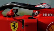 Ferrari's Charles Leclerc in action during testing REUTERS/Albert Gea