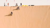 Cyclists crossing a sand dune during last year’s Al Adaid Desert Challenge in this file photo.