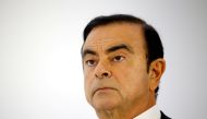 Carlos Ghosn attends a press conference on the second press day of the Paris auto show, October 3, 2018. Reuters/Regis Duvignau