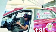 Qatar’s star rally driver Nasser Saleh Al Attiyah checks out his new Volkswagen Polo GTi R5 at Lusail ahead of this week’s Manateq Qatar International Rally. Al Attiyah and his French navigator Matthieu Baumel start as clear favourites to give their Autot