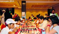 Young players take part at Qatargas Chess Tournament in this file photo. 